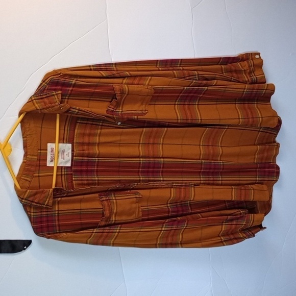XXL - Mossimo - Mustard/Orange - Boyfriend Fit Flannel - Earth tones - Plaid - Picture 3 of 13